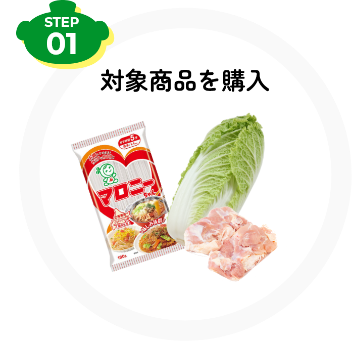 対象商品を購入